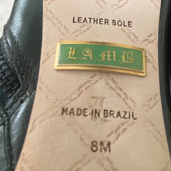 L.A.M.B. Gwen Stefani Vincent Platform Boots Dark Green Size 8 NEW - Picture 9 of 16